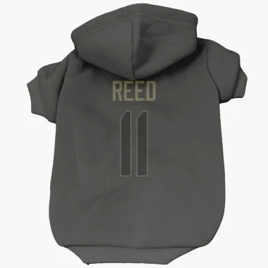 Black Green Bay Packers Jayden Reed   Service Dog & Cat Pet Hoodie