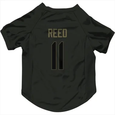 Black Green Bay Packers Jayden Reed   Service Dog & Cat Pet Jersey