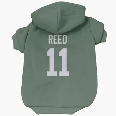Green Green Bay Packers Jayden Reed   Dog & Cat Pet Hoodie